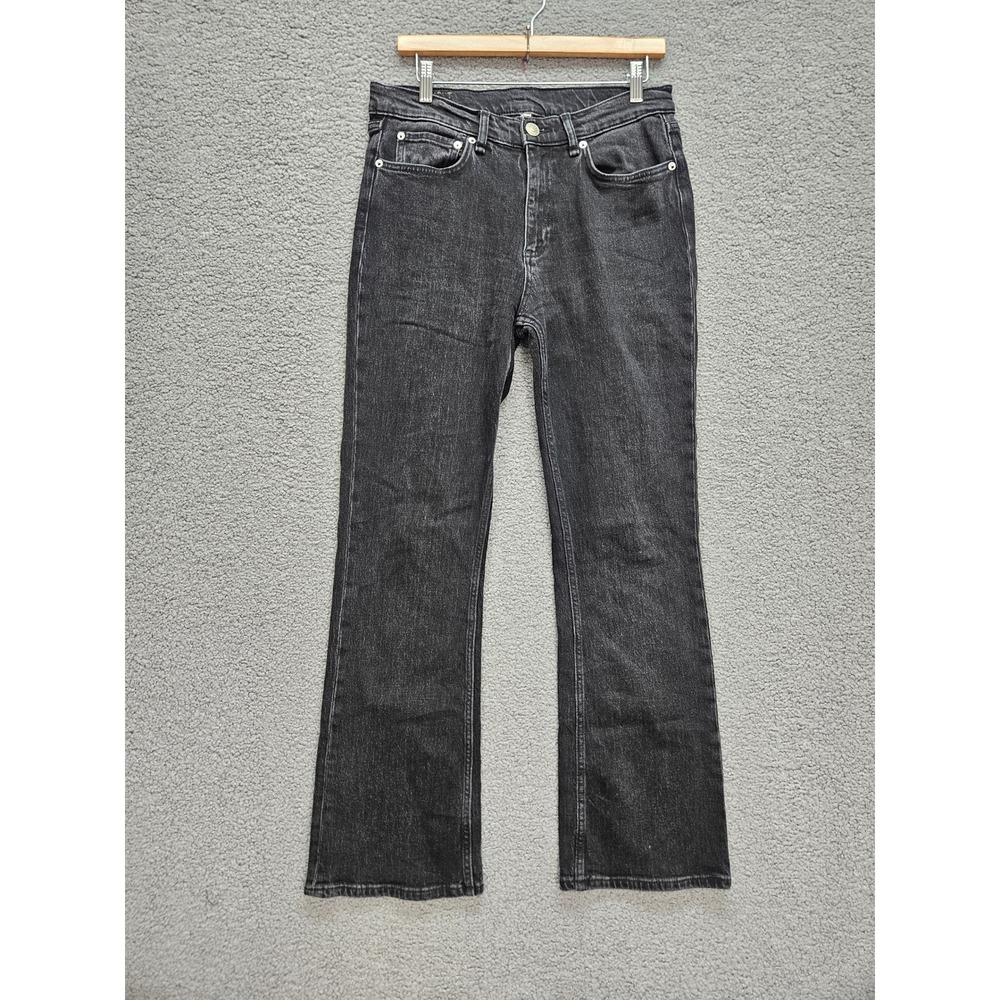 rag & bone Peyton Highland Jeans 29 Black Slim Flare Bootcut Mid Rise
